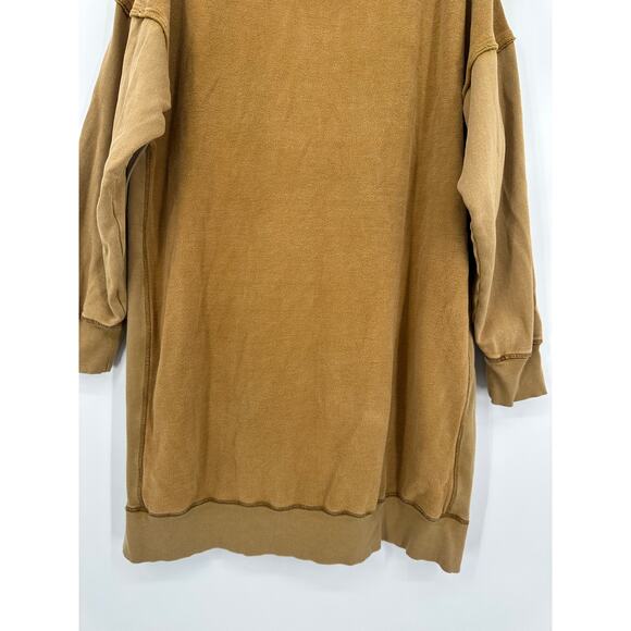 Free People We The Free Sunny Side Pullover Hoodie Long Sweatshirt Oversized - Picture 8 of 12